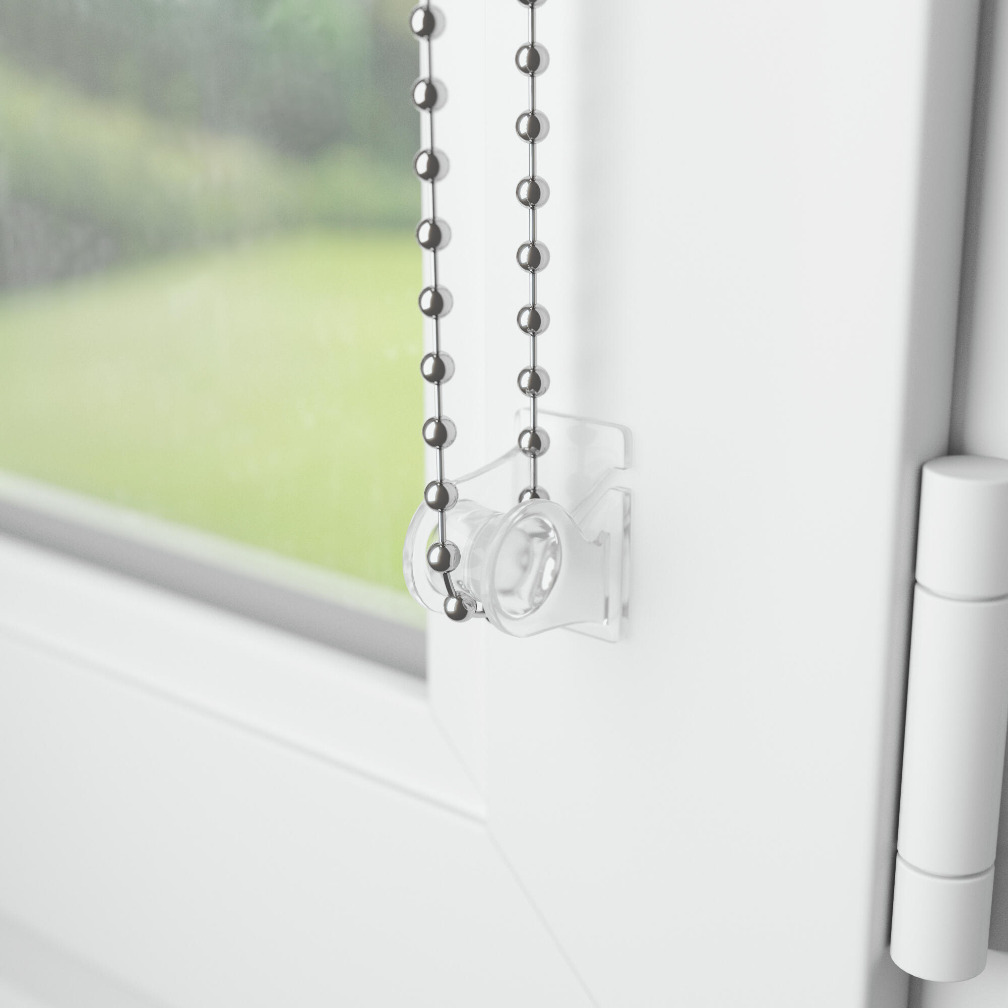 Store enrouleur jour/nuit Authentic blanc, l.40 x H.160 cm, DECOSOL DELUXE - 8