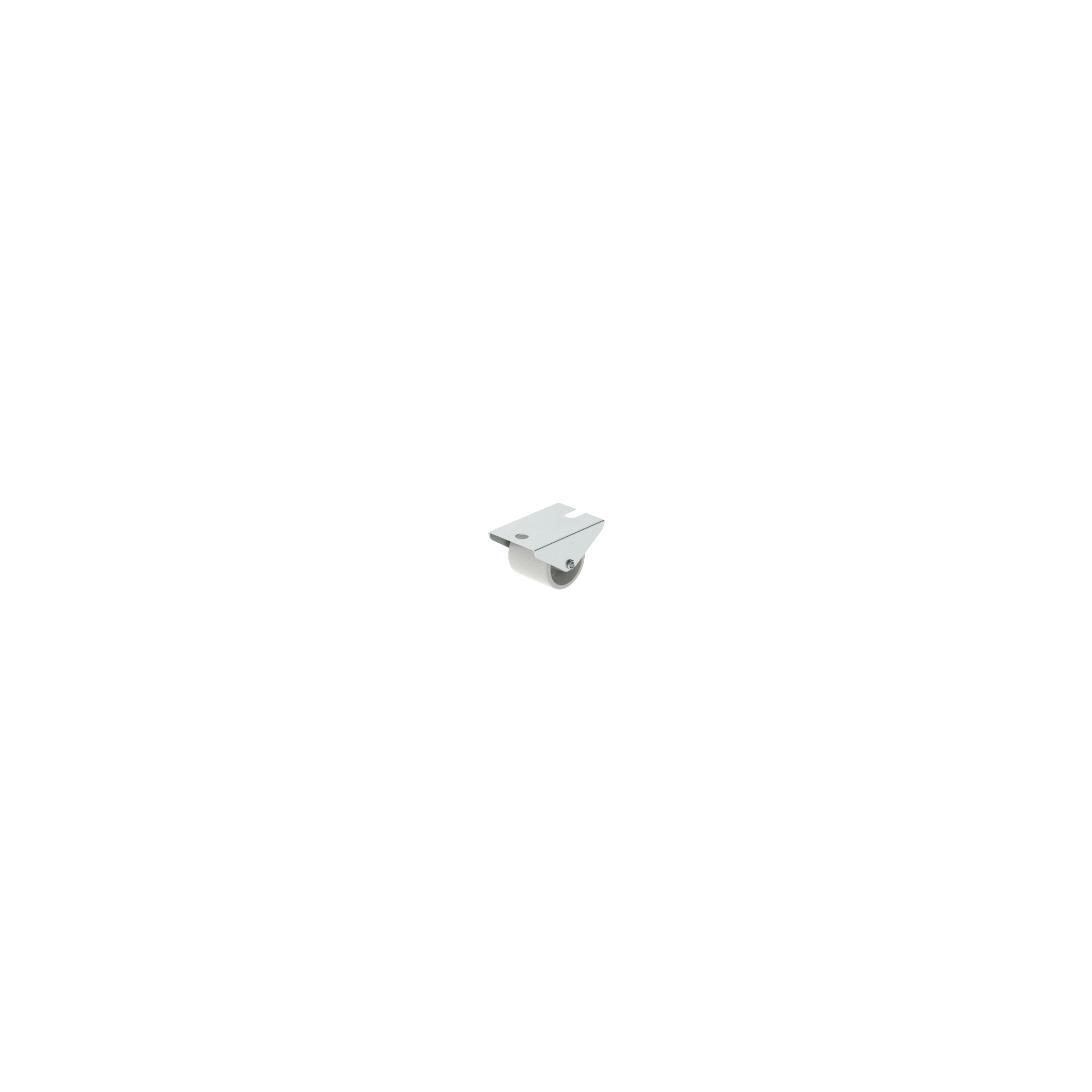 Ruota STANDERS 16-1320-4411 in polipropilene bianco  Ø 13 mm  portata max 10 Kg - 4