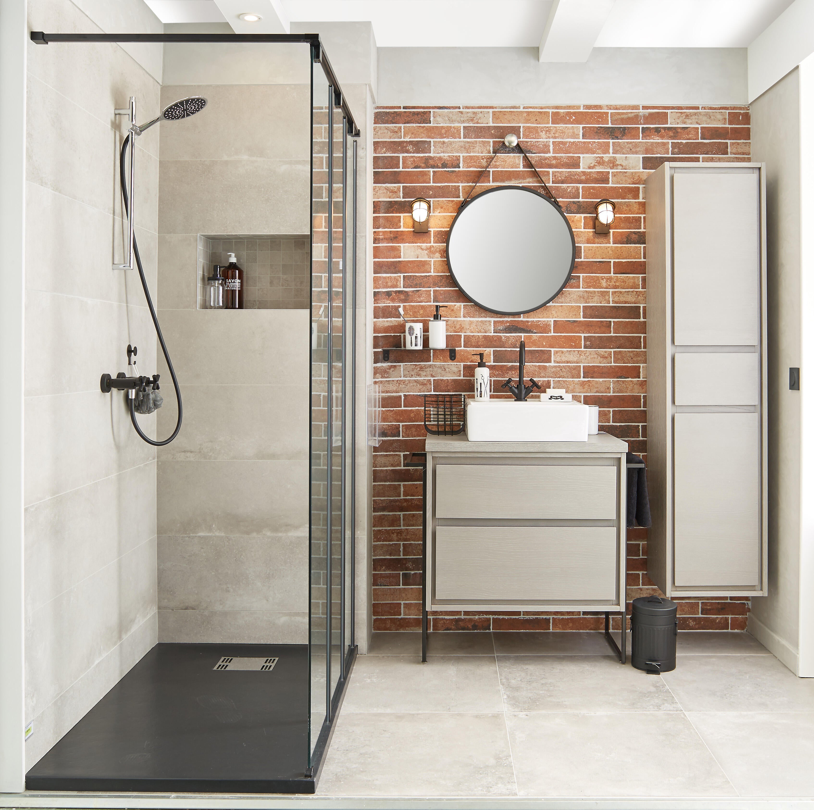 Carrelage mur intérieur effet brique rouge Indus l.6 x L.25 cm - 2