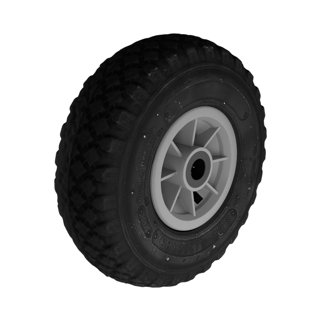 Roda pneumática com rolamento STANDERS D260MM 150KG PRETA