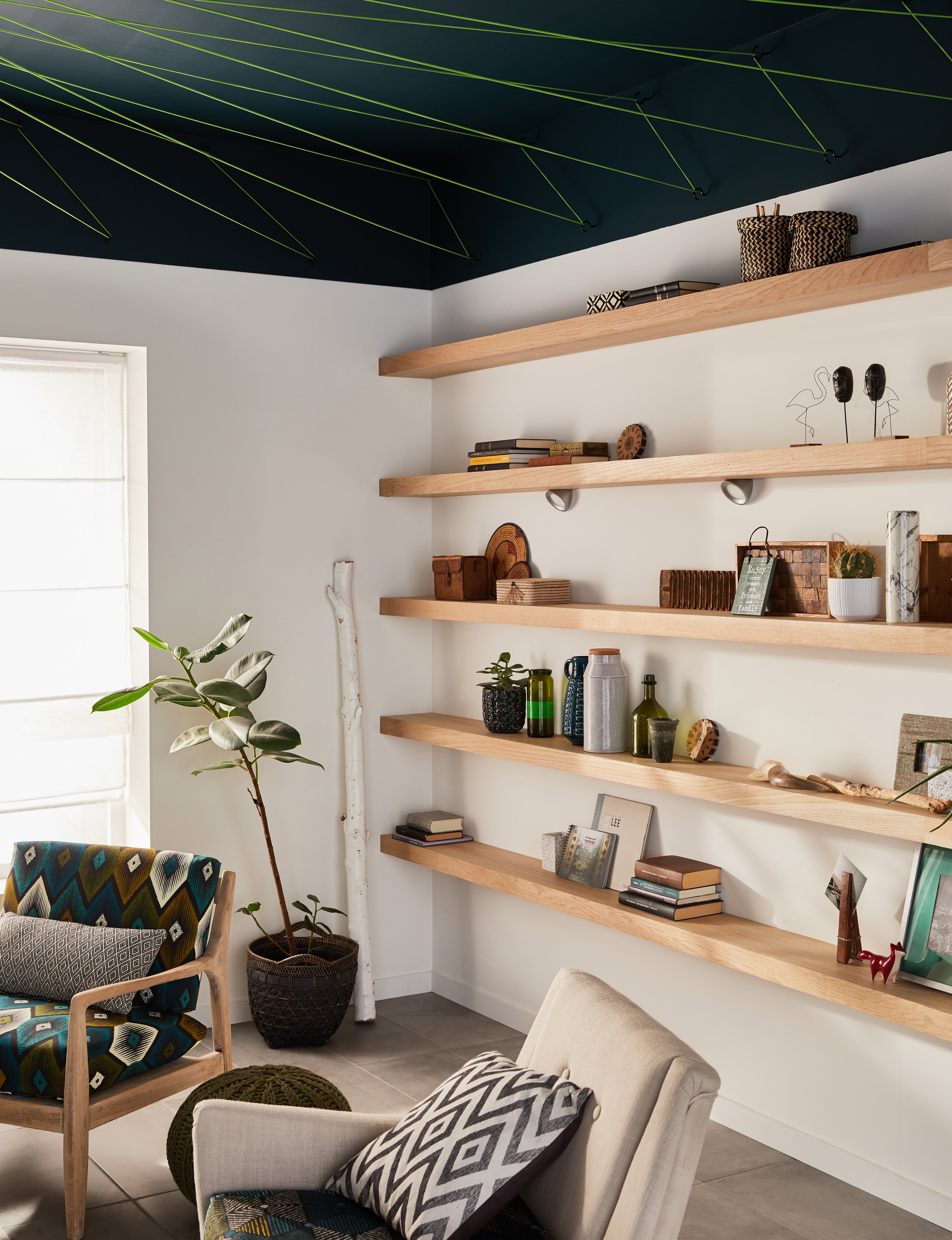 Tablette aggloméré mélaminé chêne naturel, L.250 x l.60 cm x Ep.18 mm - 5