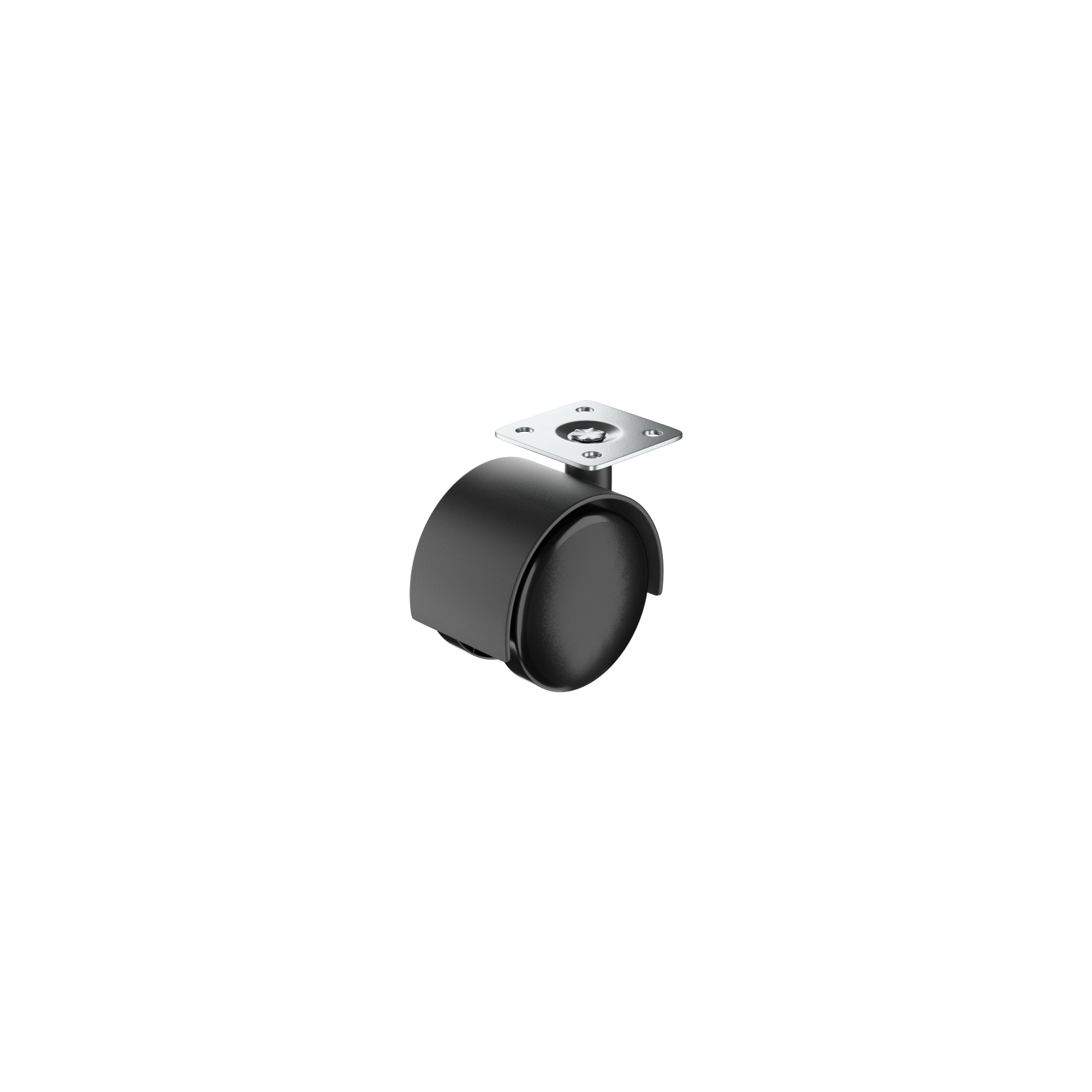Roda interior sem travão STANDERS 360º 40MM 15KG NYLON PRETO - 10