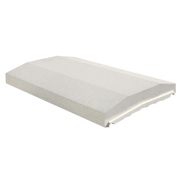Couvre-mur blanc H.5 x l.28 x P.49 cm