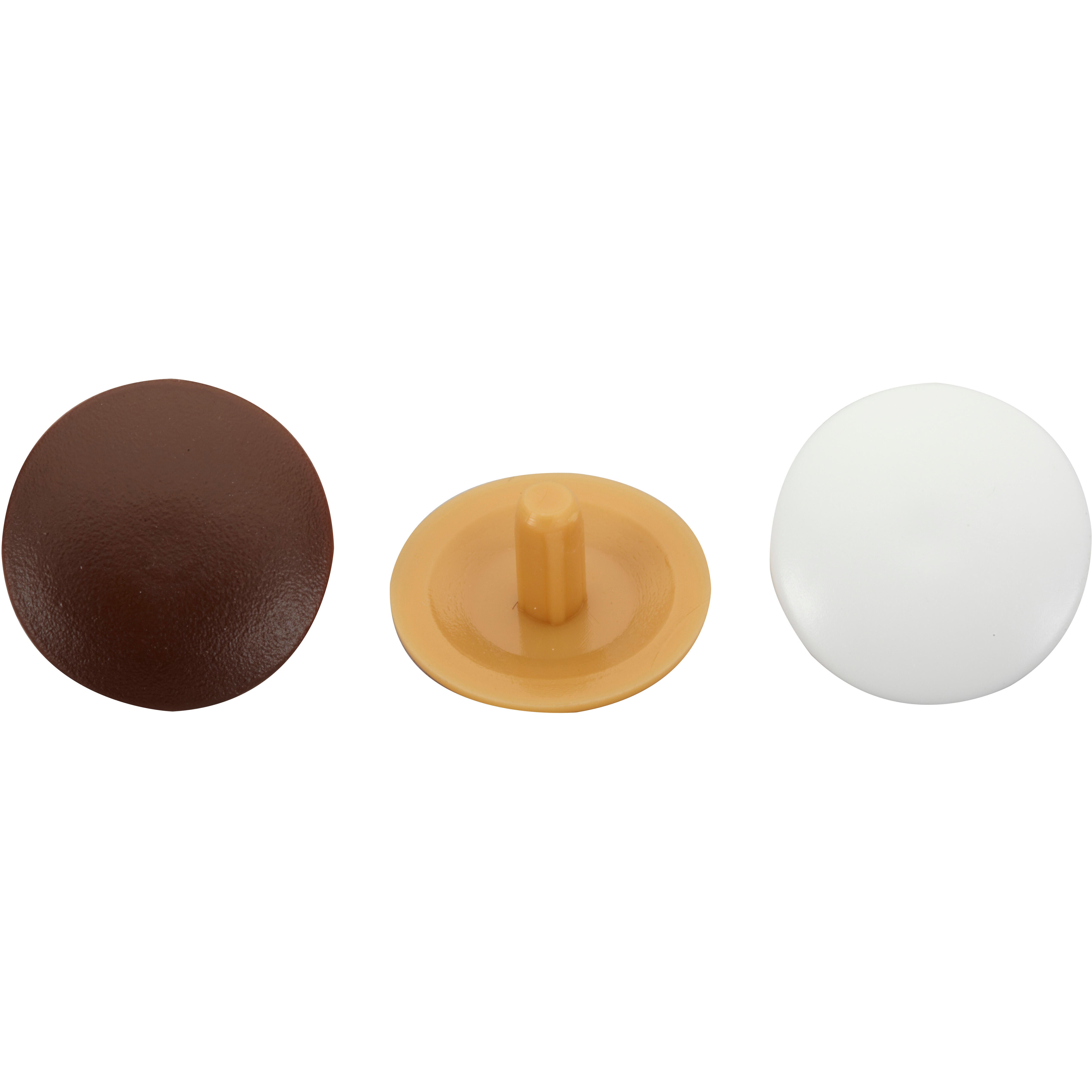 Lot de 48 cache-vis plastique brut HETTICH - 2
