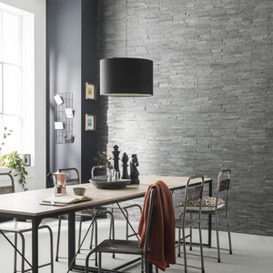 Plaquette de parement pierre naturelle Nero intérieur