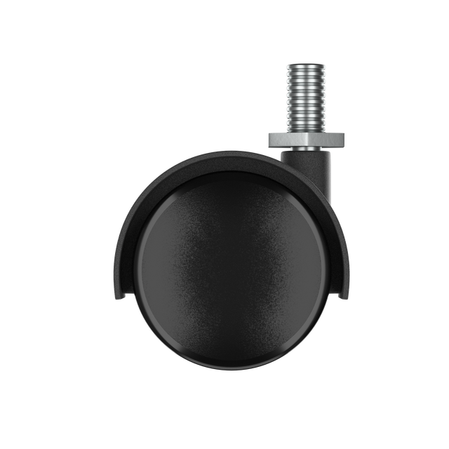 Roda interior sem travão STANDERS ROSCA 360º D40MM 25KG PRETO