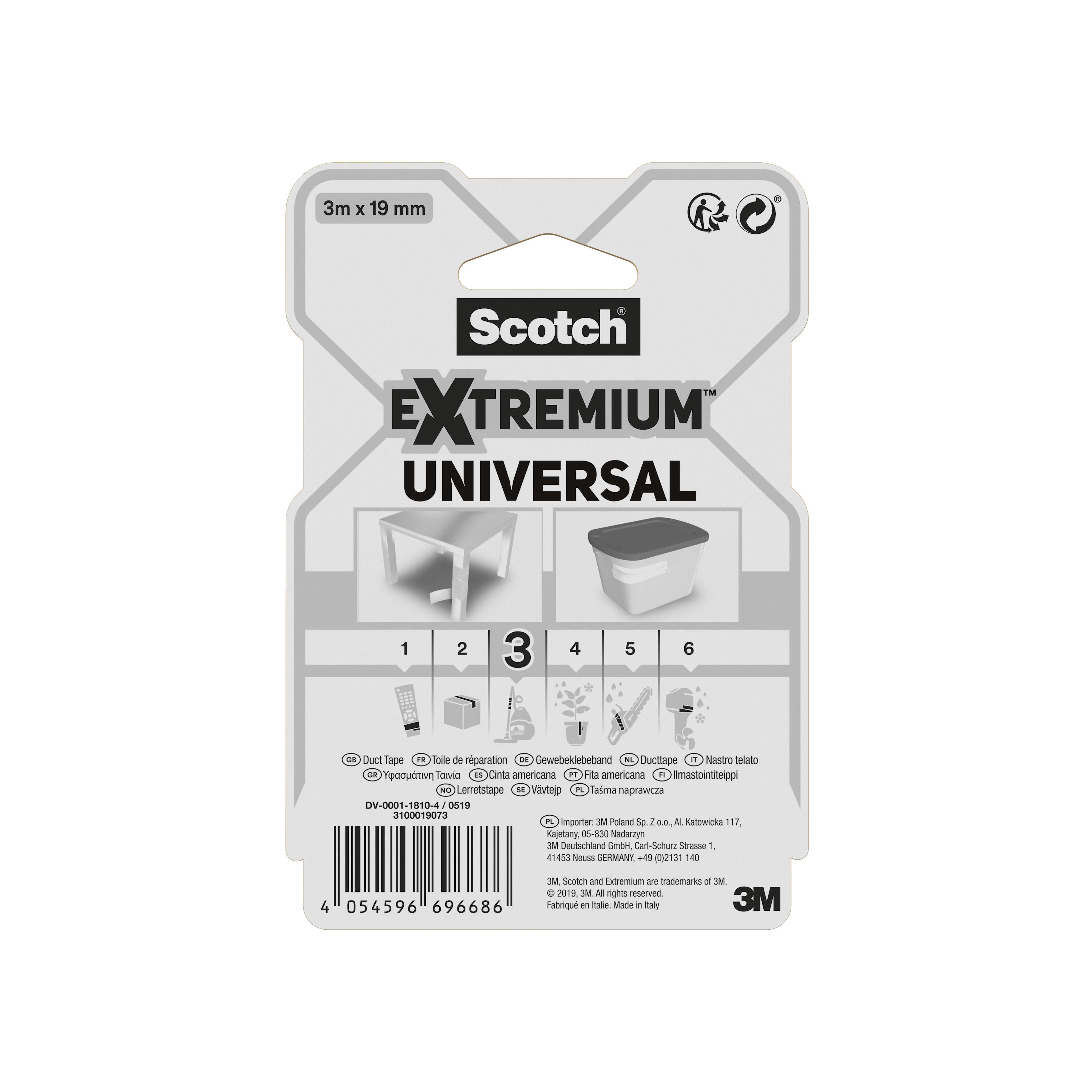 Adhésif de réparation Extremium SCOTCH L.3 m x l.19 mm blanc - 4