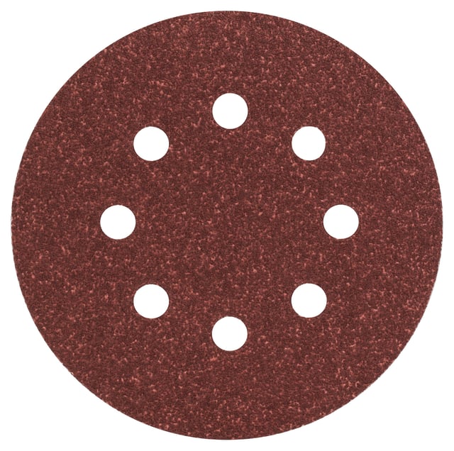 Lot de 5 disques abrasifs pour ponçeuse excentrique Diam.125 mm grain 80 BOSCH