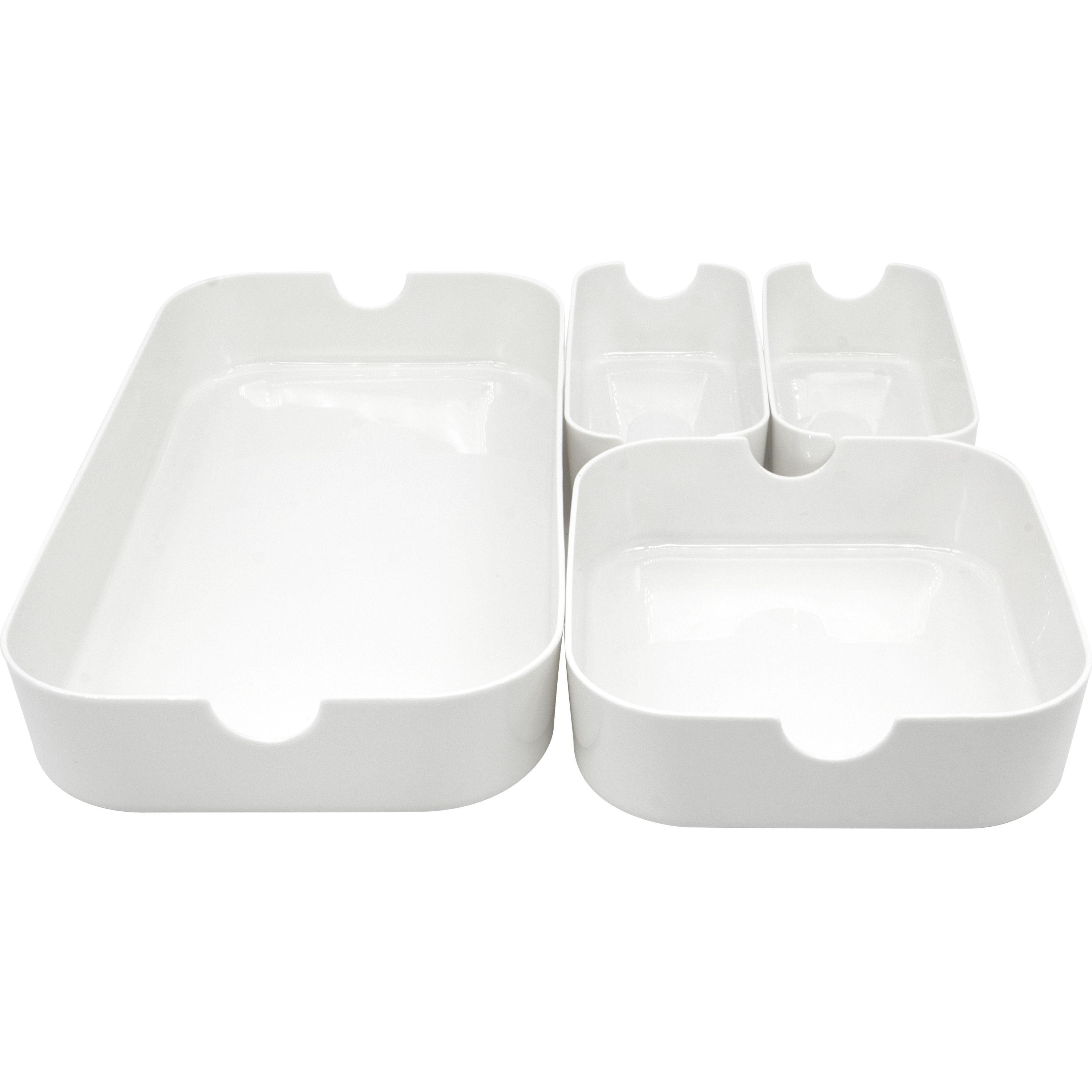 Conjunto de 4 caixas SENSEA REMIX BRANCO - 2