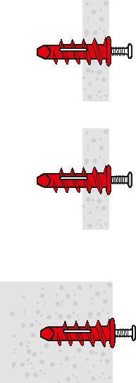 Lot de 10 Cheville murale avec vis vix RED HEAD, Ø5 x L.25 mm - 4