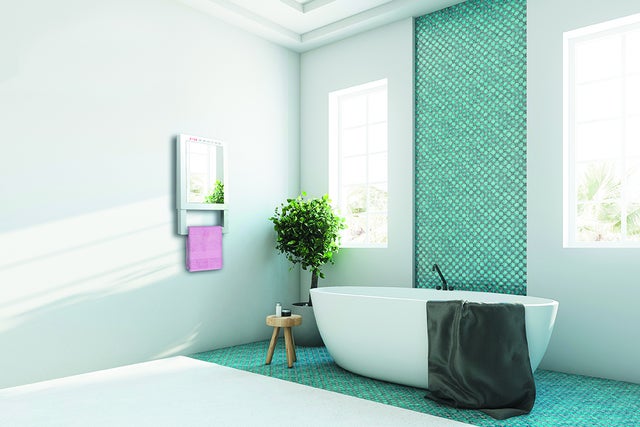 Radiateur soufflant salle de bain fixe électrique SUPRA Venus miroir 1800W