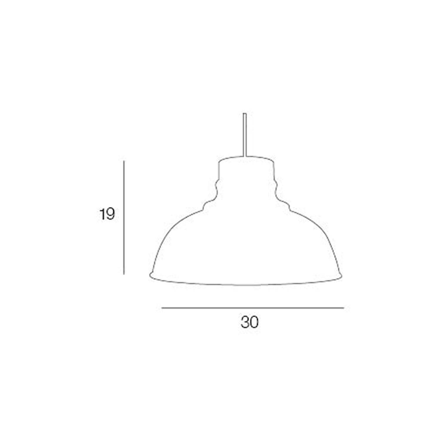 Suspension Canteen acier, blanc, Diam.30 cm, E27 - 9