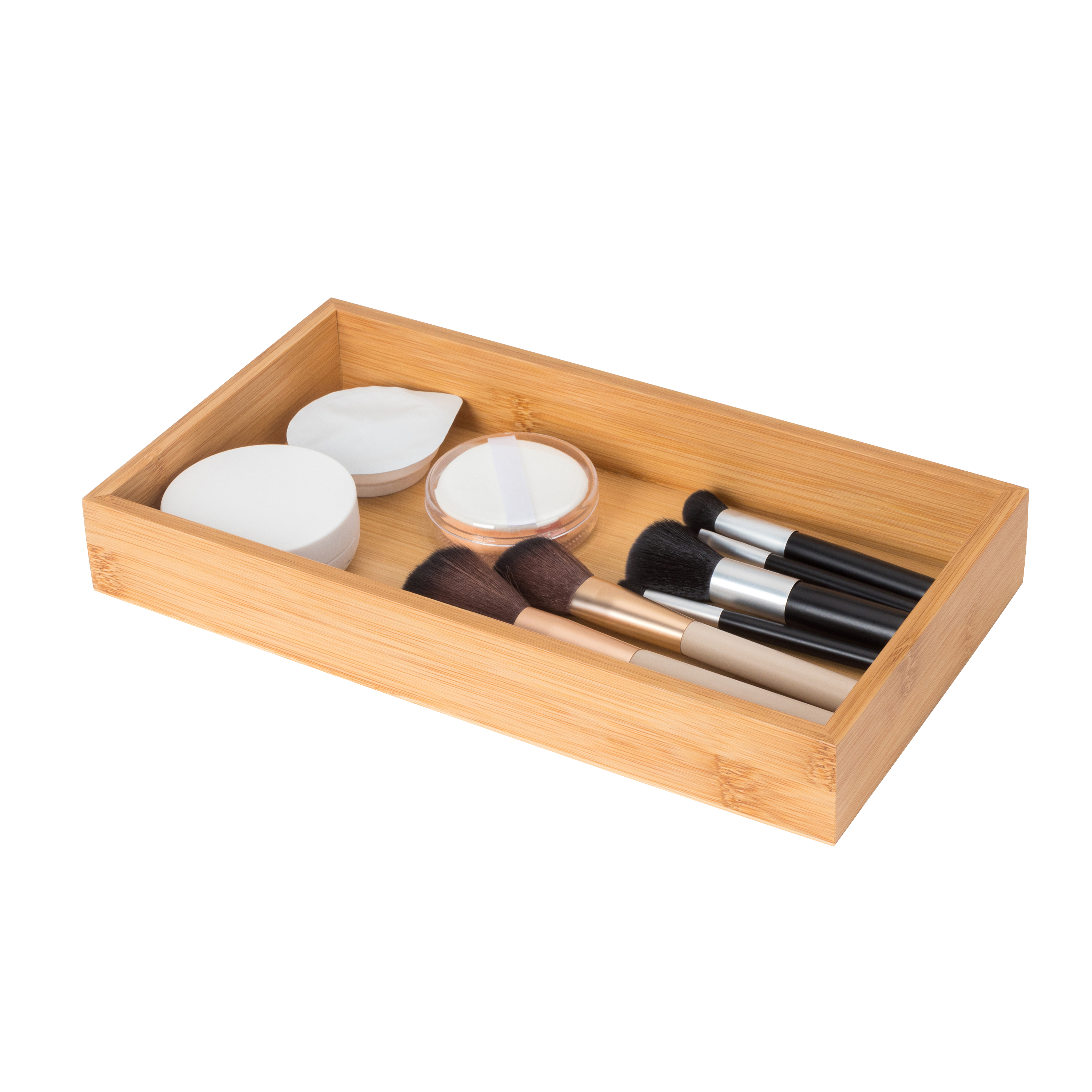 Organizador maquillaje sensea marrón 16.3x4.5x30.2 cm