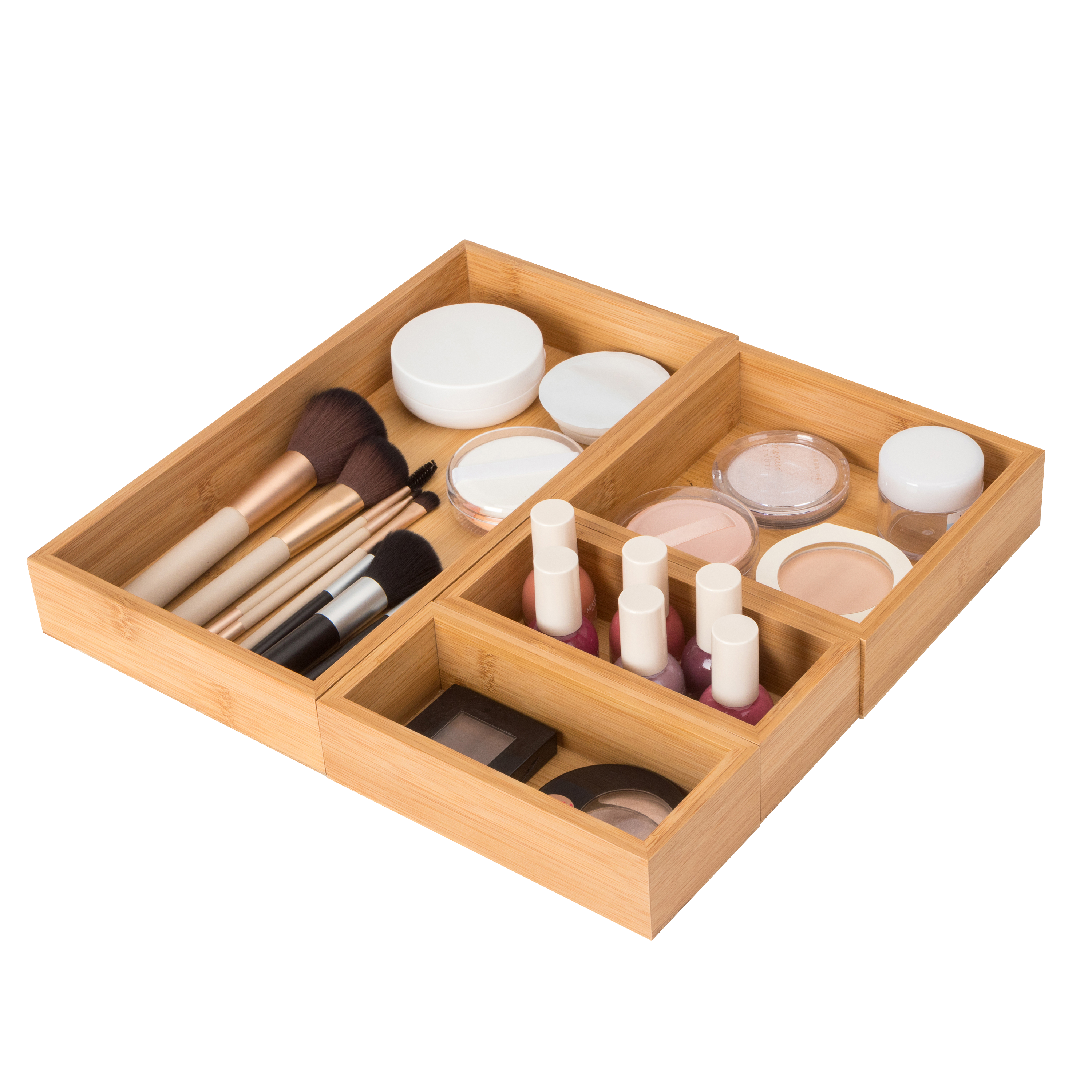 Organizer per bagno Sensea natural, 4 pezzi L 16.3 x H 4.5 cm - 10