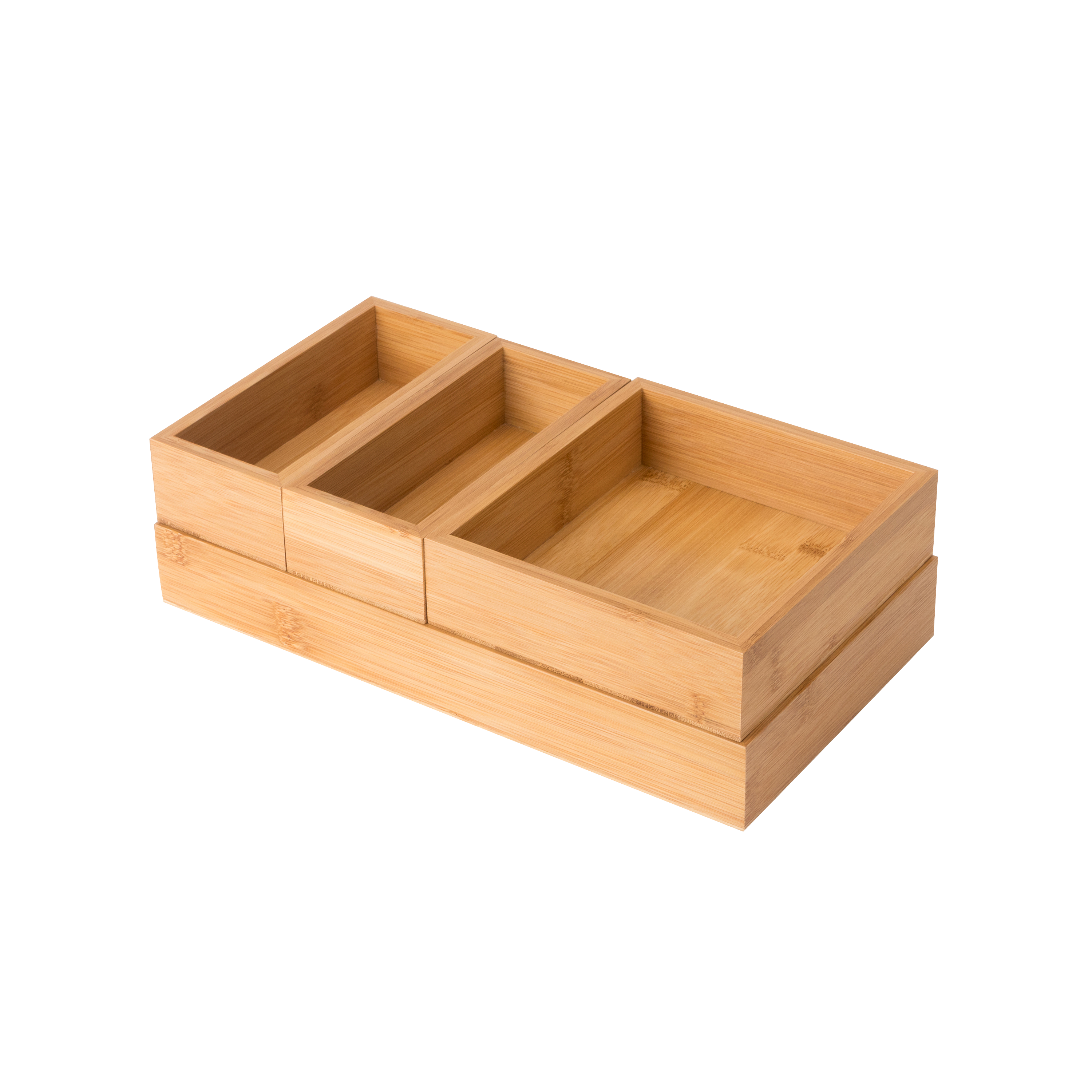 Organizador maquillaje sensea marrón 16.3x4.5x30.2 cm