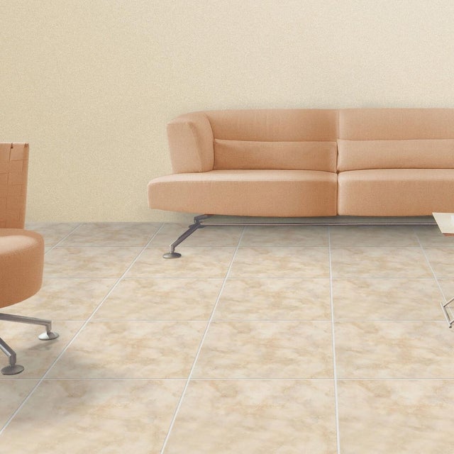 Piastrella da pavimento e rivestimento interno in gres naturale 34 x 34 cm smaltato beige opaco Kreta traffico medio (pei 2/5) Sp. 6.7 mm 1.68 mq