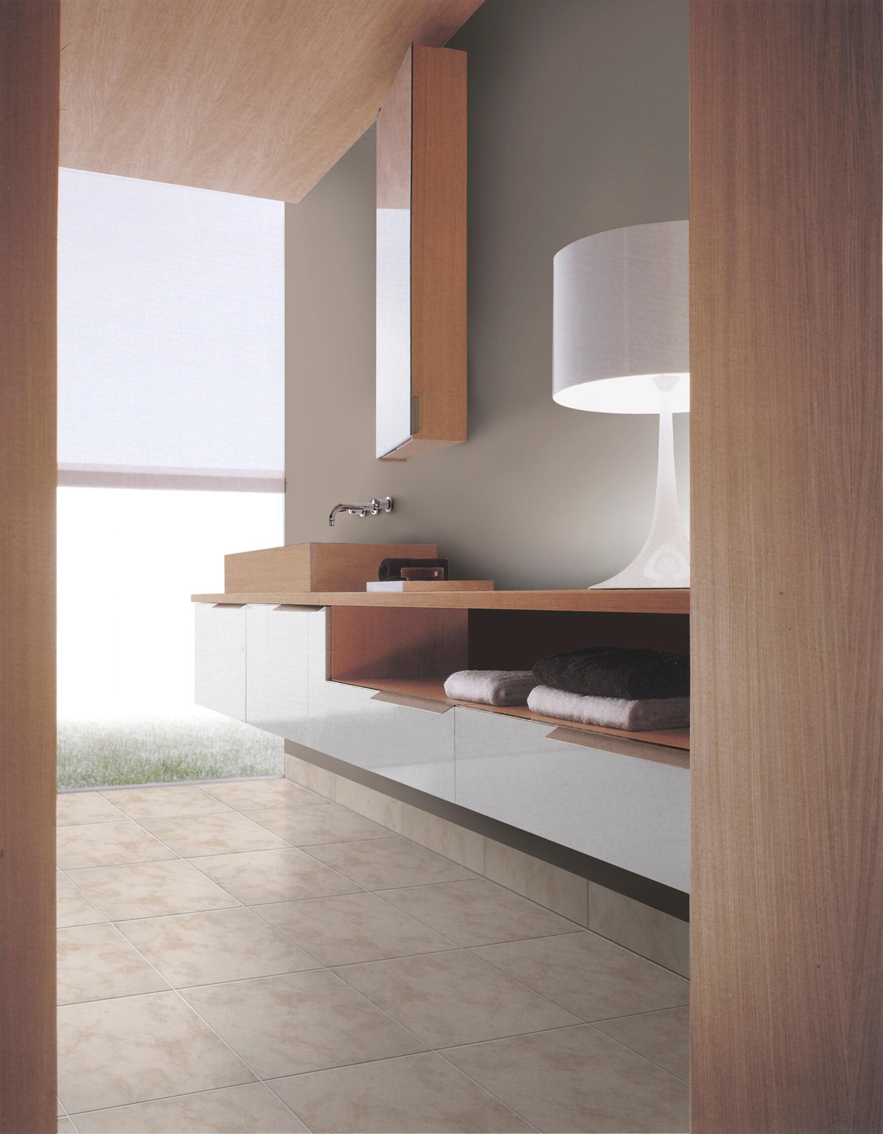 Piastrella da pavimento e rivestimento interno 34 x 34 cm Sp. 6.7 mm Kreta in gres naturale beige opaco traffico medio (pei 2/5) 1.68 mq - 3