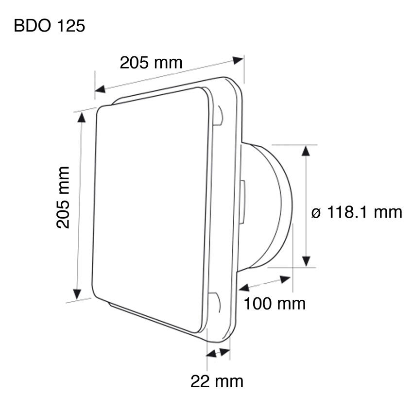 Bouche d'extraction pvc S&P, Diam.125 Bdo 125 mm - 8