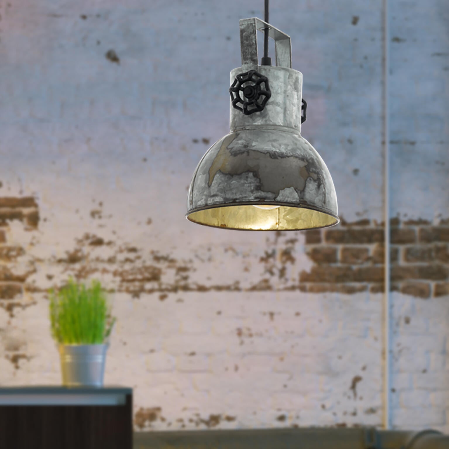 Suspension Barnstaple acier, gris, Diam.17 cm, E27 - 2