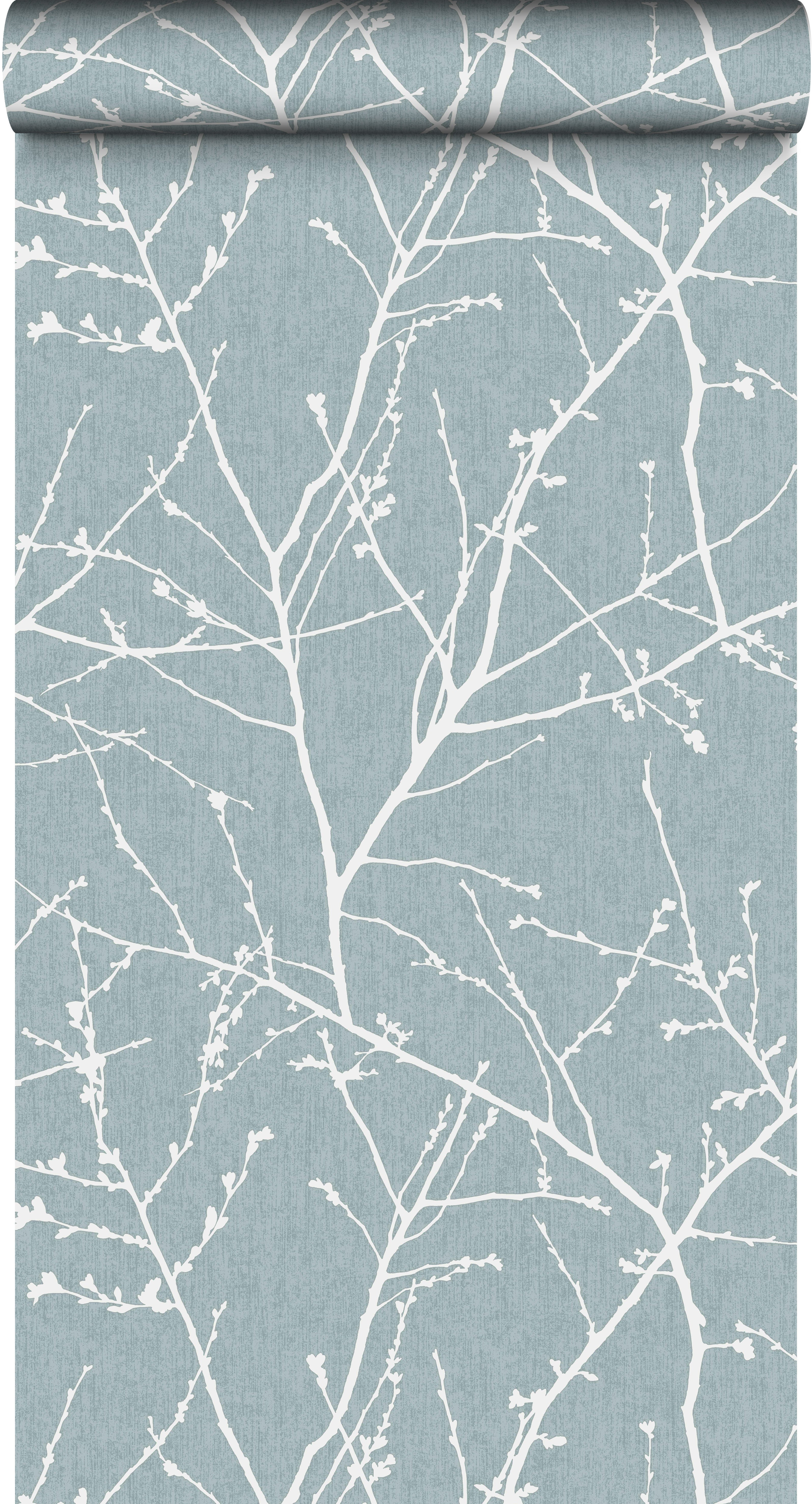 Papier peint vinyle sur intissé Innocence bleu - 3