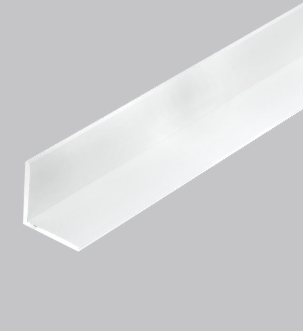Cornière PVC blanc, 15 x 15 mm, L.2.6 m - 2