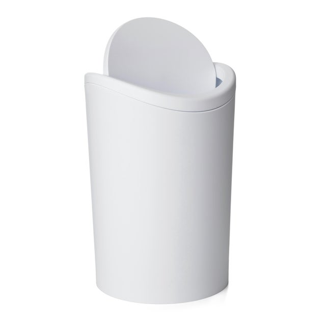 Poubelle de salle de bains 6L blanc TATAY