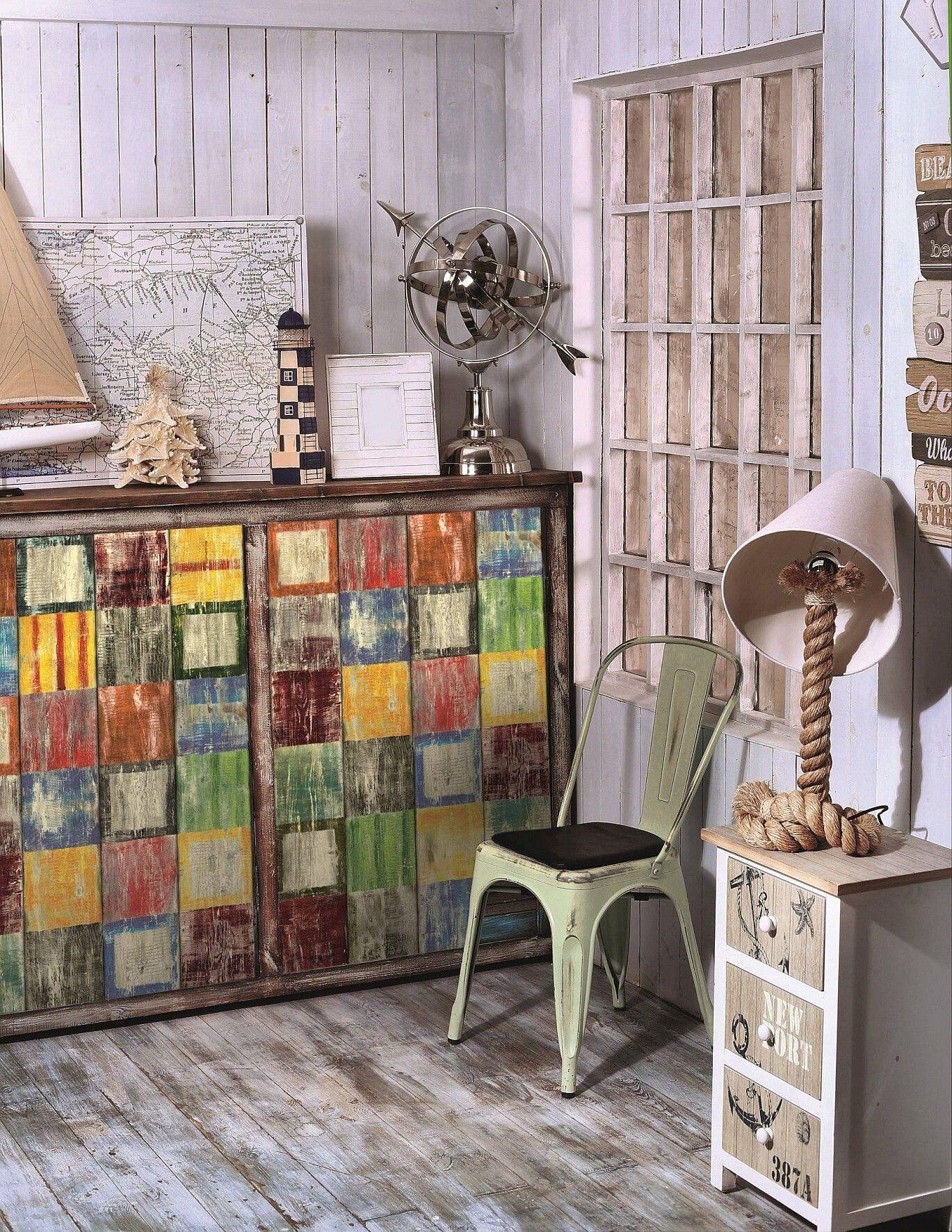 Adhésif décoratif en rouleau D-C-FIX Effet bois peint, bahia l.0.675 x L.2 m - 2