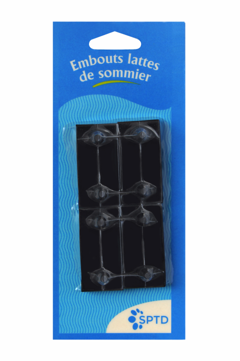 Lot de 4 embouts pour latte de sommier, H. 53 x l. 8 mm - 2