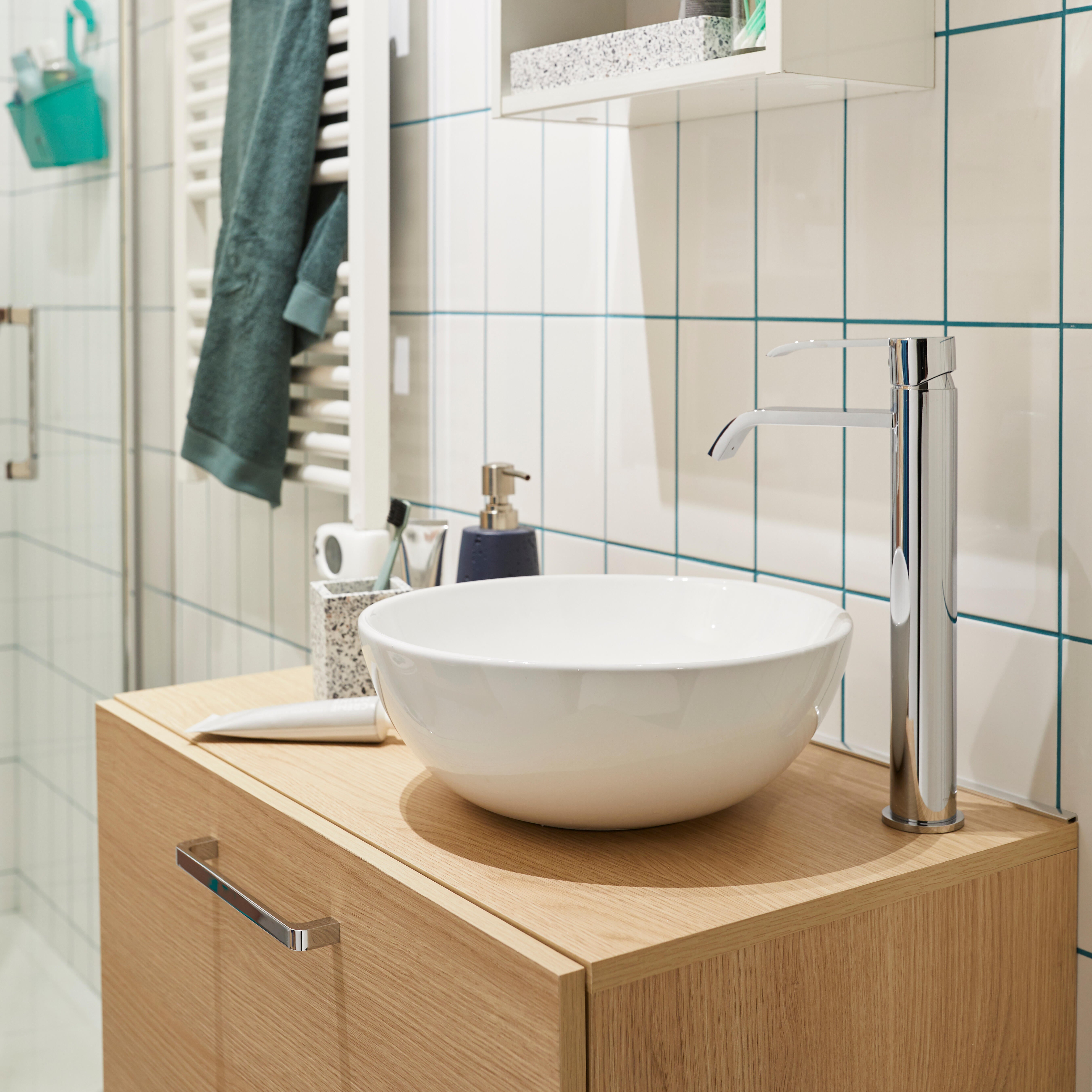 Mobile da bagno sospeso sotto lavabo L 70 x H 35.9 x P 38 cm rovere opaco, 1 cassetto SENSEA Easy - 4