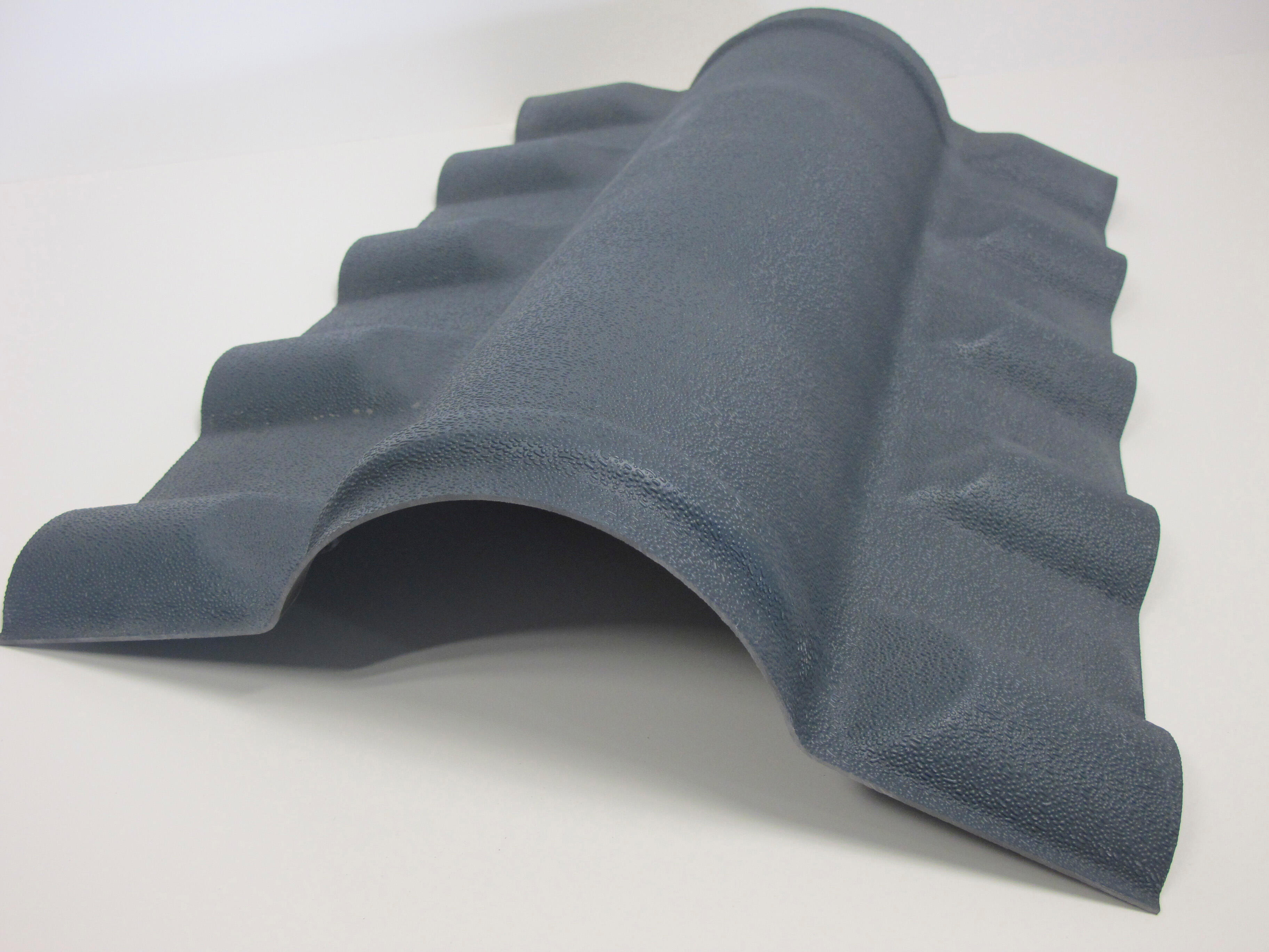 Faîtière pour plaque coverite express gris, L.0.74 m - 2