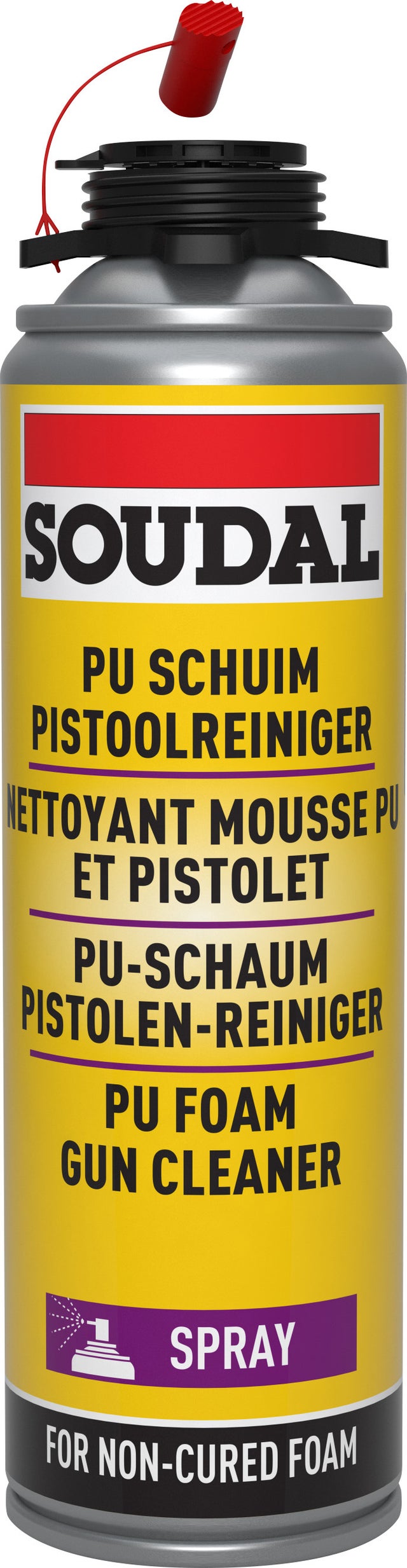 Nettoyant pour mousse et pistolet SOUDAL 500 ml