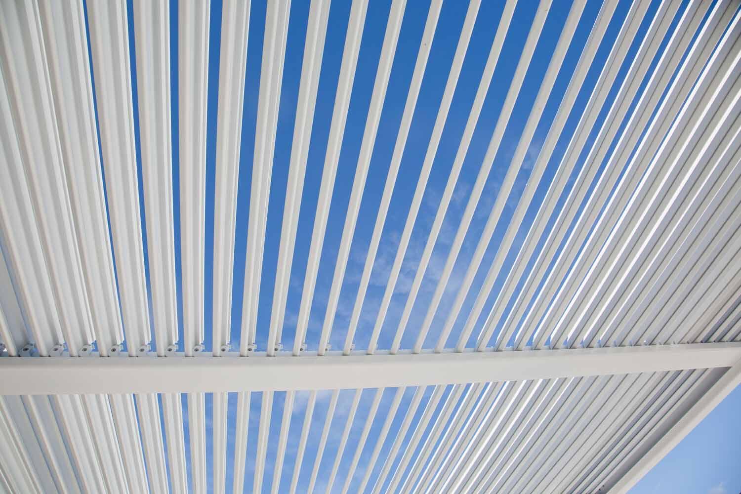 Pergola in alluminio bianca 3 x 3.5 m - Persea NATERIAL - 22