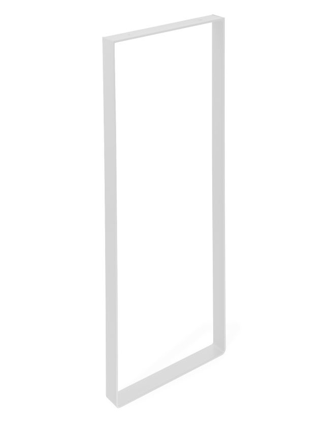Pied pour meubles, tables et bars rectangulaire REI à visser, H.80 cm acier mat 