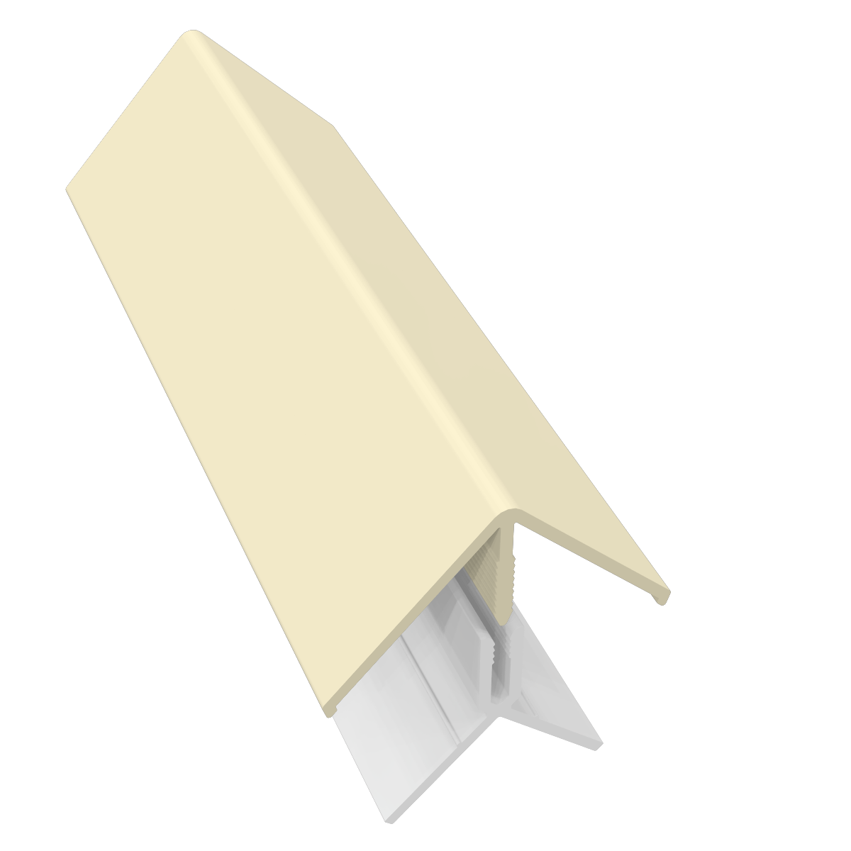 Coin extérieur pvc 45x45 FREEFOAM Faza / solid crème, proche du ral 1013 3 m - 2