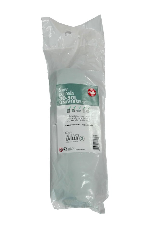 10 sacs-poubelle 30-50L