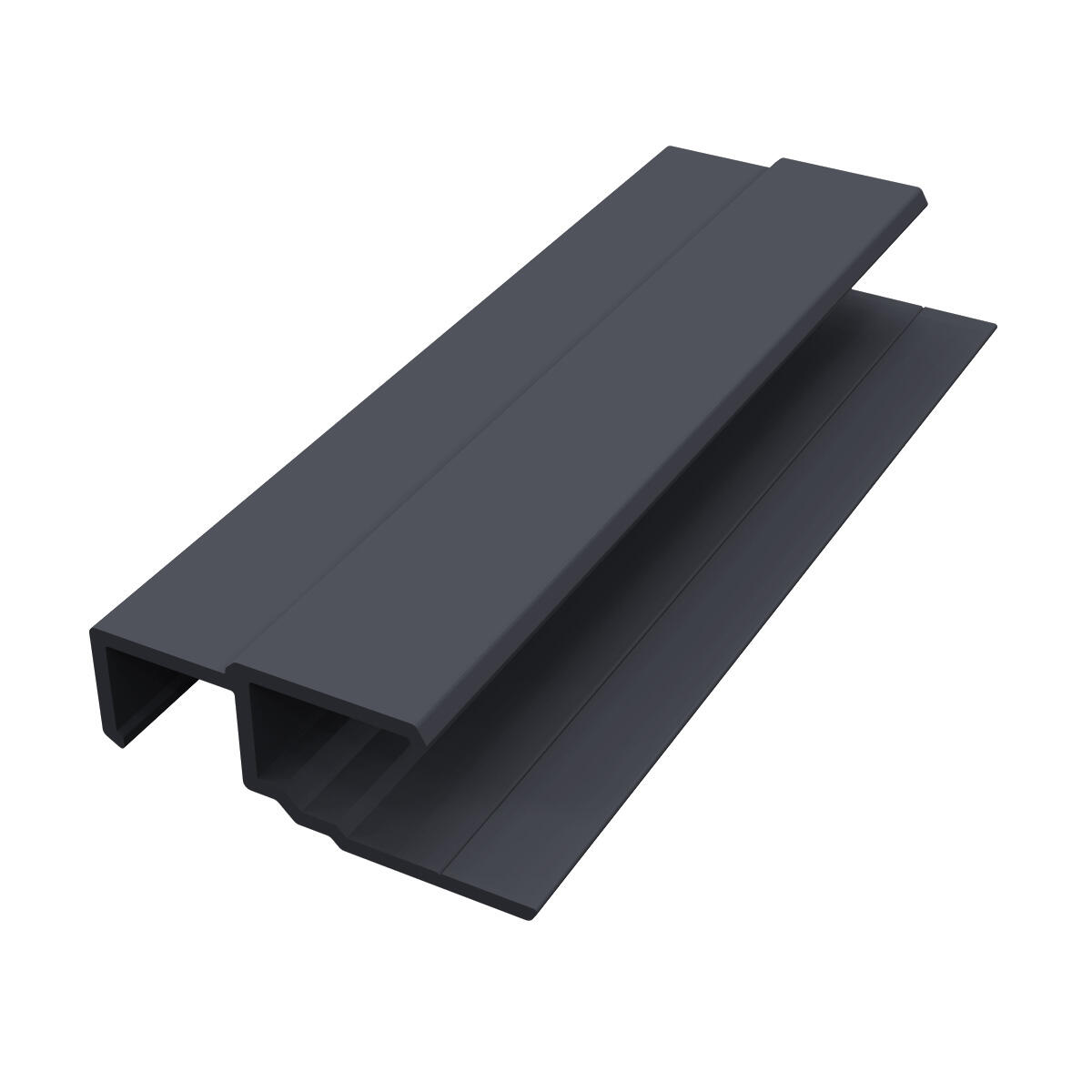 Profil multifonction pvc 45 FREEFOAM Solid gris 3 m - 3