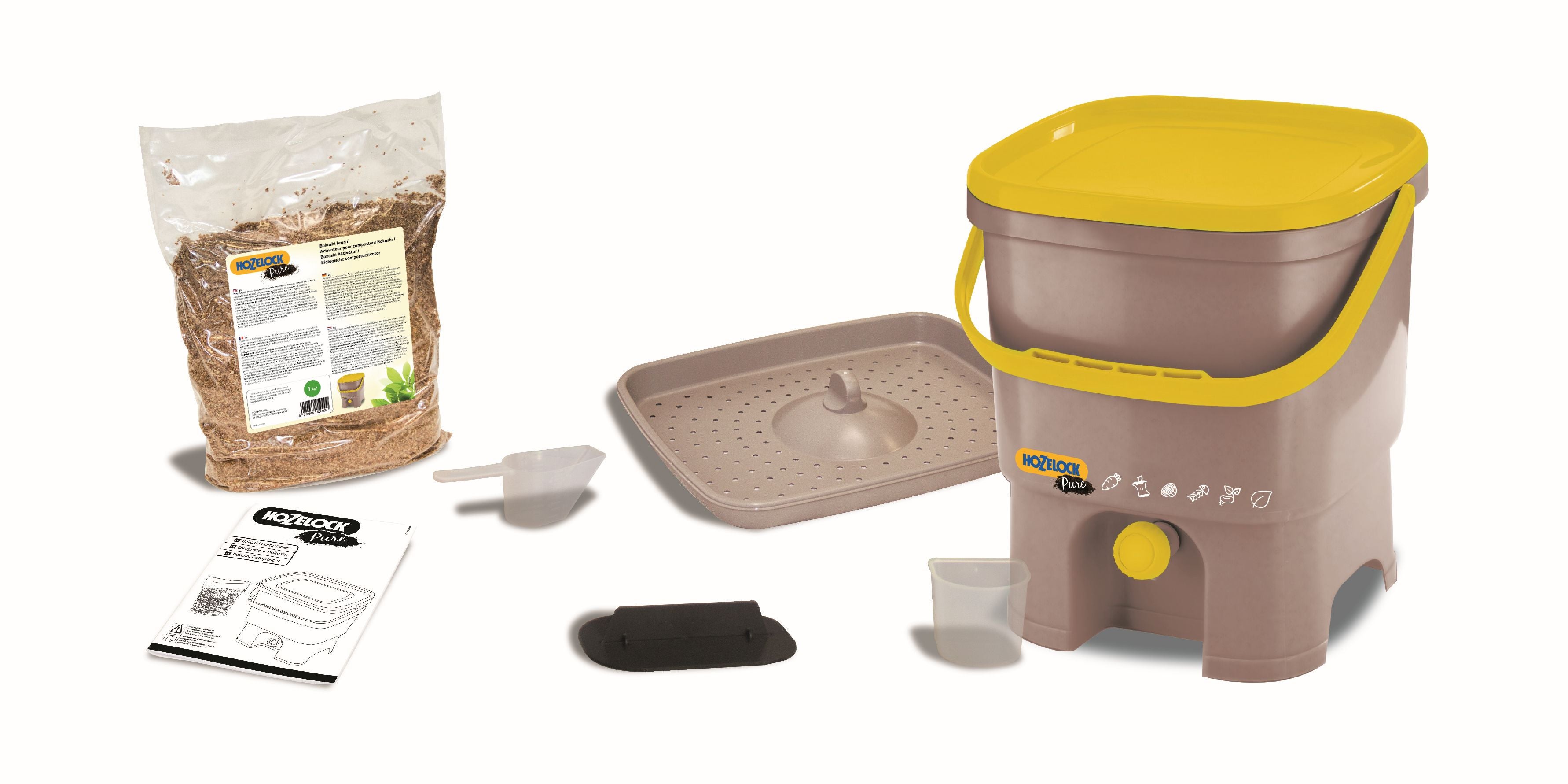 Composteur de cuisine Hozelock Bokashi 16L + activateur compost - 8