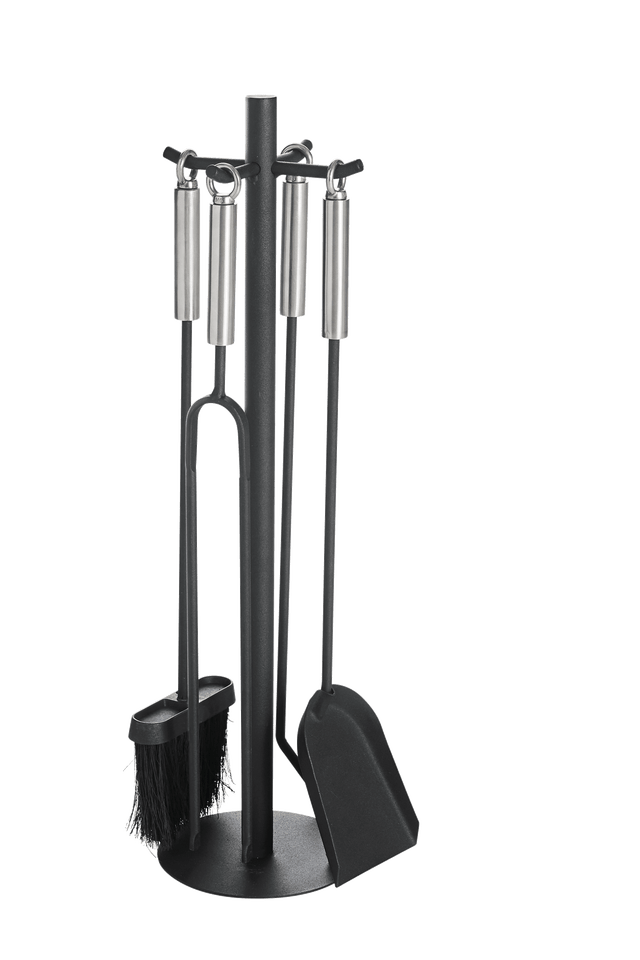 Serviteur acier noir DIXNEUF Brio, 4 accessoires