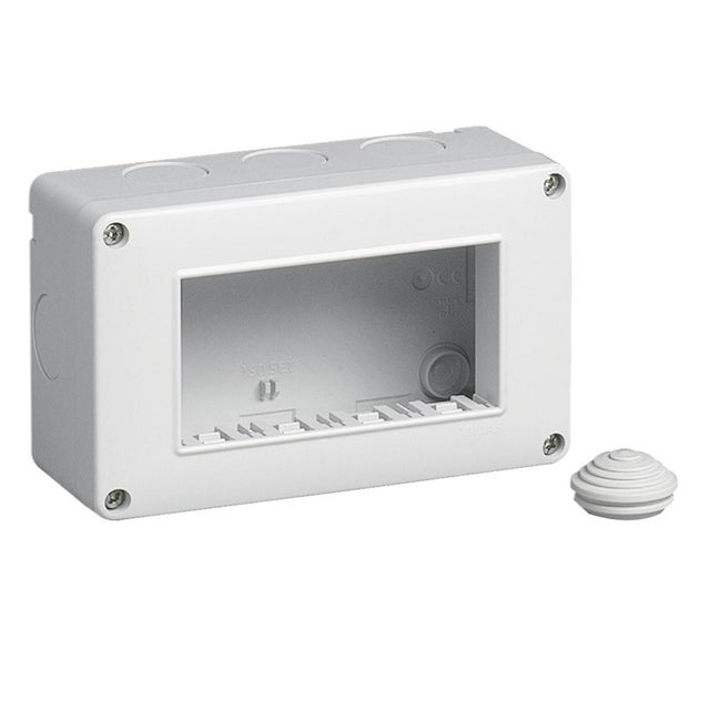 Scatola Di Connessione Stagna Quadrata Senza Coni IP65/IK08 100x100x55mm/110x110x60mm Con Coperchio Di Chiusura Con Viti Grigio | Leroy Merlin - Foto 8