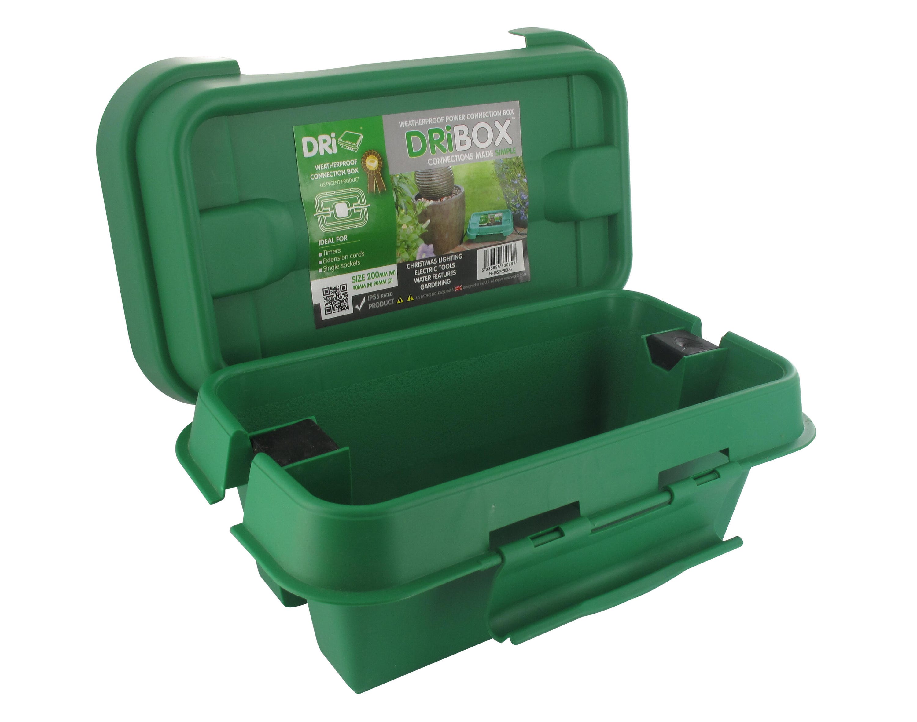 Boîte De Distribution étanche IP54 - 34,5x24x12 Cm - Pour Multiprise, Guirlandes, Appareils Extérieurs - Polypropylène