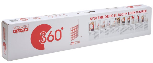 Kit block lock courbe 25 briques