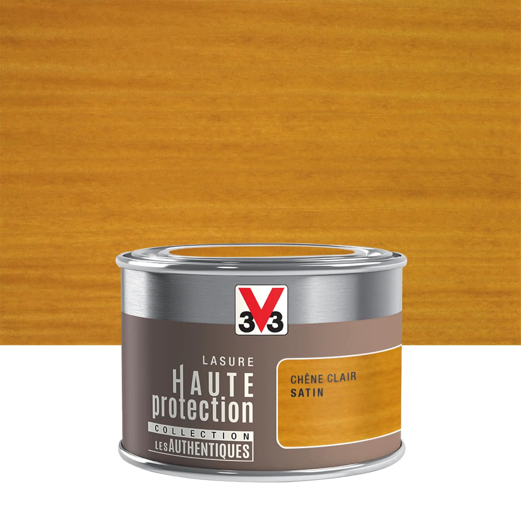 Lasure V33 Hp les authentiques 8 ans chêne clair satiné 0.125 l | Leroy ...