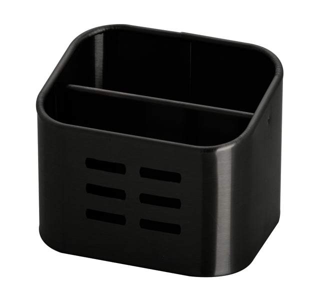 Porte-éponge inox brossé noir-noir n°0