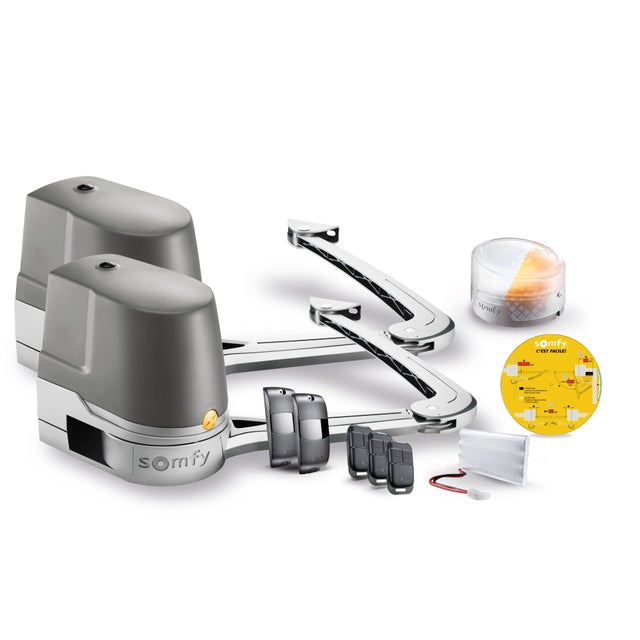 Motorisation de portail battant à bras SOMFY, Evolvia Star XL