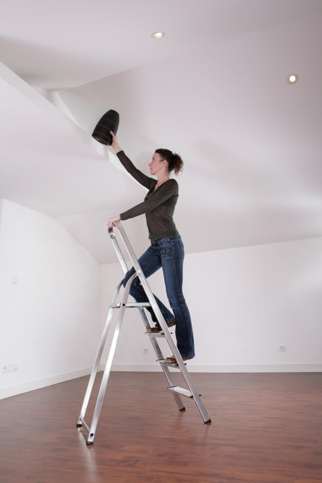 Escabeau domestique pliable 4 marches SELEKTA MixAlu