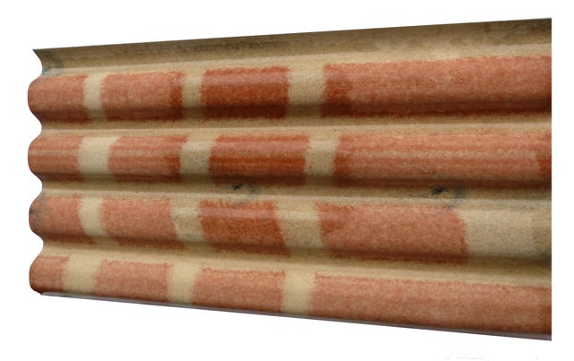 Plaque de couverture, ondulé multicouleur, l.96 x L.220 cm, Ep.6.5 mm