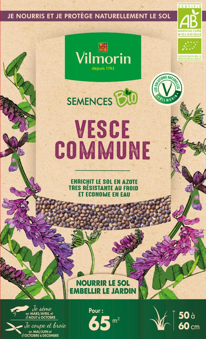 Graines à Semer Pour Cochon D'Inde - Mélange Fleurs Et Herbes - Vilmorin - Surface : 10 M² - Origine France - Riches En Vitamines - 13