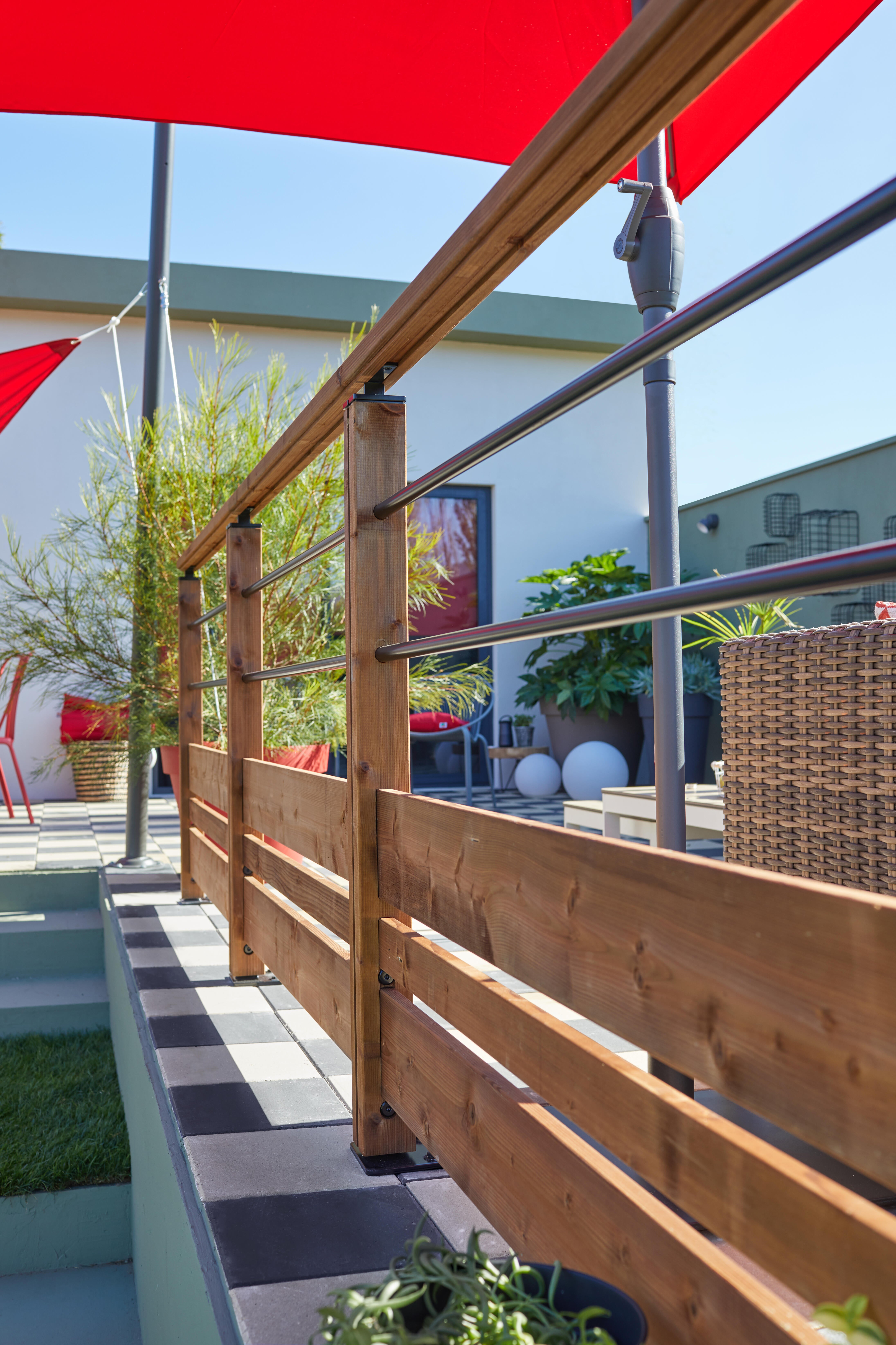 Main courante bois MOKA L.260 x l.7cm - 3