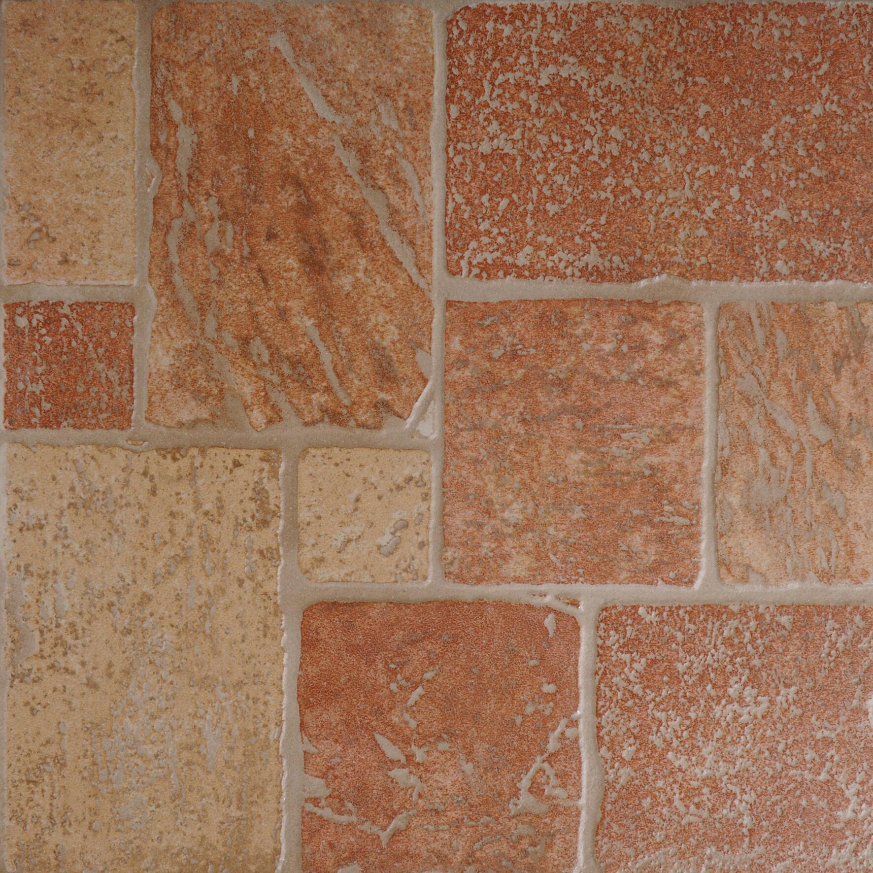 Piastrella da pavimento e rivestimento interno in gres naturale 30.7 x 30.7 cm non smaltato rosso opaco Canada R10 traffico intenso (pei 4/5) Sp. 7.2 mm 1.9 mq - 3