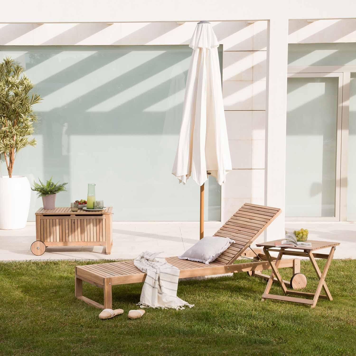 Parasol NATERIAL Agora blanc rectangulaire - 3